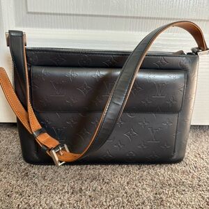 Louis Vuitton Mat Monogram Gunmetal shoulder bag Vintage authentic